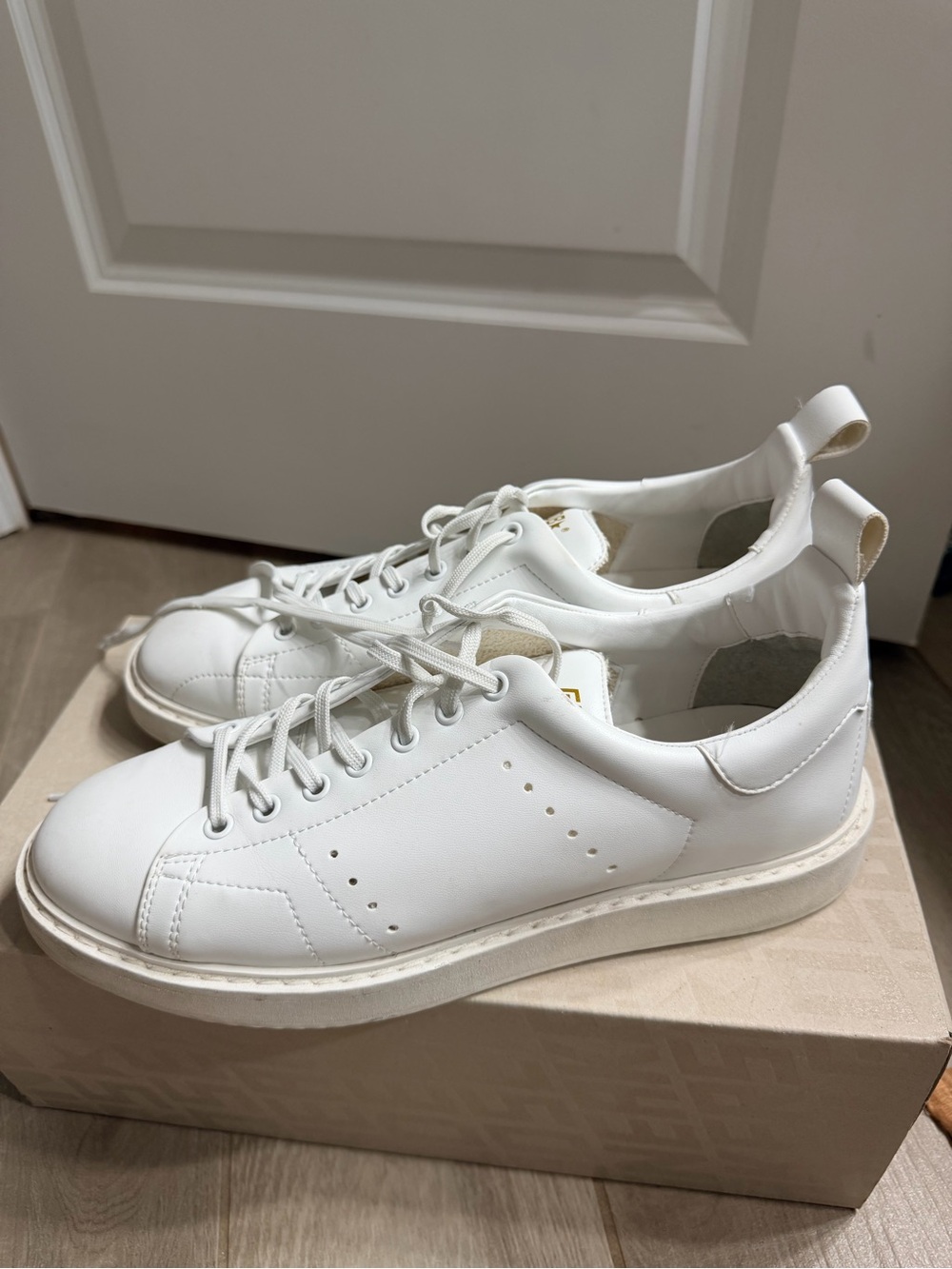 Golden Goose Starter White Leather Low-Top Sneakers